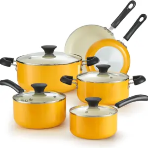 Cook N Home Pots and Pans Set Nonstick, 10-Piece Ceramic Kitchen Cookware Sets